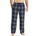 thumbnail image 3 of Onimisc Mens Pajama Pants Flannel Plaid Cotton Sleep Lounge Pants Warm Sleepwear Pants PJ Bottoms with Pockets and Button Fly, 3 Pack, 3 of 11