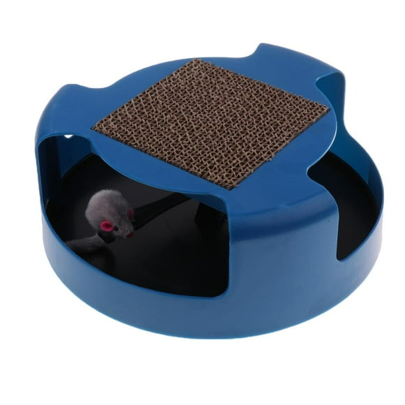 Tachiuwa Cat Mice Play Toy with Scratching Post Pad for Pup Pet Interactive Training