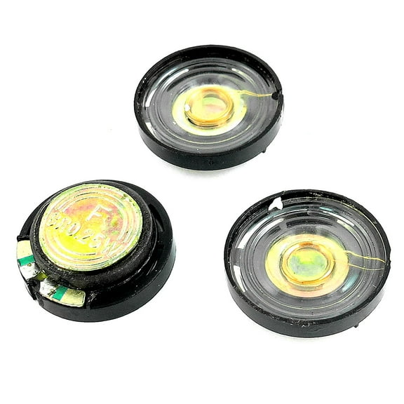 Unique Bargains 3Pcs 8 Ohm 0.25W 21mm Dia Round Magnet Speaker for Electric Toys