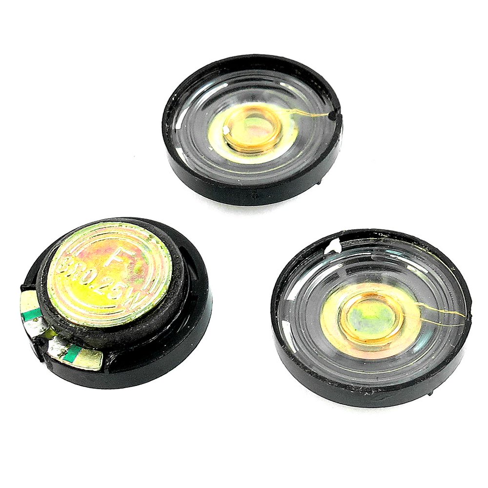 Unique Bargains 3Pcs 8 Ohm 0.25W 21mm Dia Round Speaker for