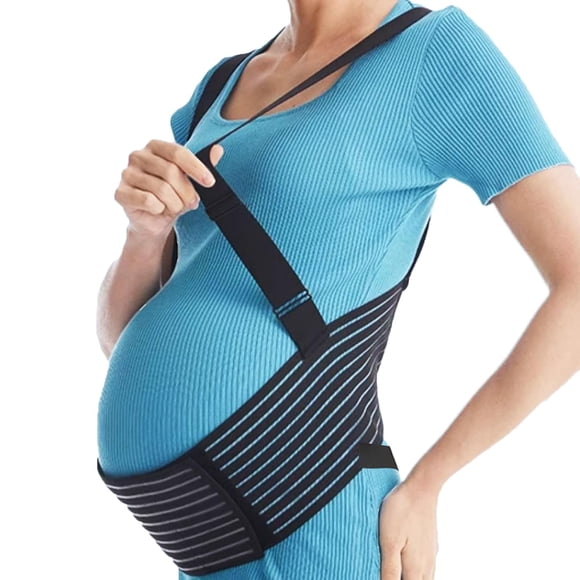 OZDEMIR Ceinture de Soutien 3 en 1 pour Grossesse, Bandes Pelviennes de Maternité pour Ventre et Soutien, Bandes de Soutien pour le Dos pendant la Grossesse, Soulage la Douleur au Dos et au Pelvien, Cadeaux de Grossesse pour Maman Enceinte (Noir G)