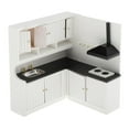 thumbnail image 2 of Cocina de de bricolaje, muebles en miniatura, Kits de , electrodomésticos de armario de de fregadero de Baoblaze gabinete de cocina de casa de muñecas, 2 of 8