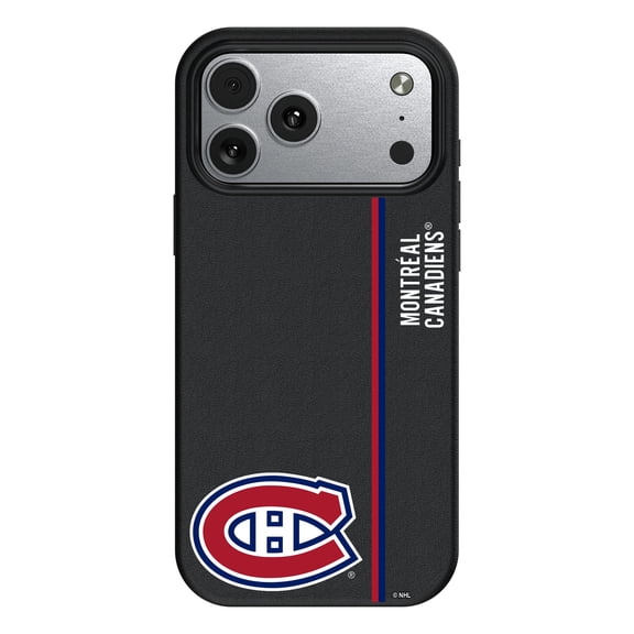 Keyscaper Black Montreal Canadiens Sidebar Magnetic iPhone Case