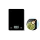 thumbnail image 1 of Báscula electrónica para cocina, minibáscula pequeña de 5 kg, báscula de cocina de vidrio para el hogar, 1 g/5 kg, color negro, 1 of 5
