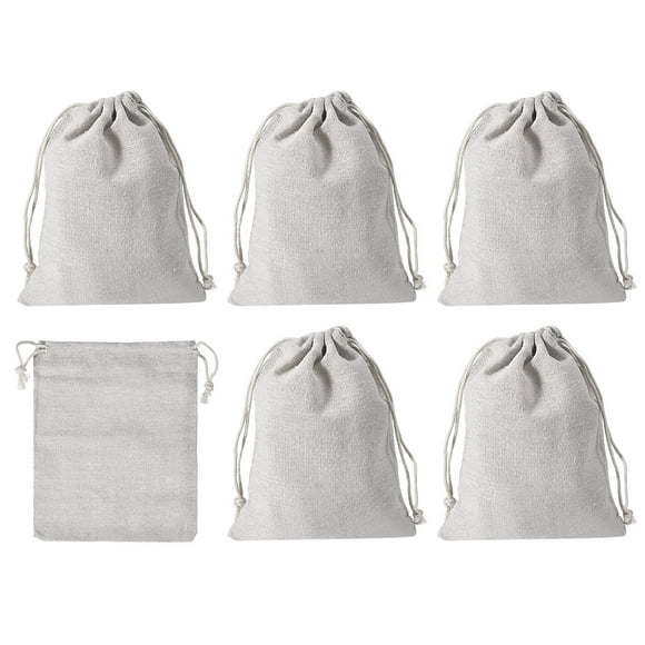 REGALWOVEN 6"x5" Bolsa de sacos de monedas, 6 piezas de bolsas de tránsito para cambio Estilo 1, Blanco