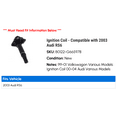 thumbnail image 2 of Ignition Coil - Compatible with 2003 Audi RS6, 2 of 2
