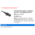 thumbnail image 2 of A/C Temperature Switch - Compatible with 2014 - 2018 BMW 328d xDrive 2015 2016 2017, 2 of 2