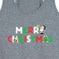 thumbnail image 3 of Peanuts - Merry Christmas Stacked - Women's Racerback Tank Top, 3 of 6
