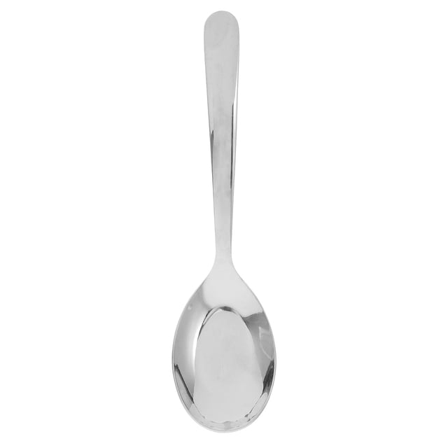 Cuchara plana de acero inoxidable Cuchara de té de acero inoxidable Cucharas de postre Cucharas de cocina Cucharas de sopa Cuchara de mesa de metal para cocina casera o restaurante Plata