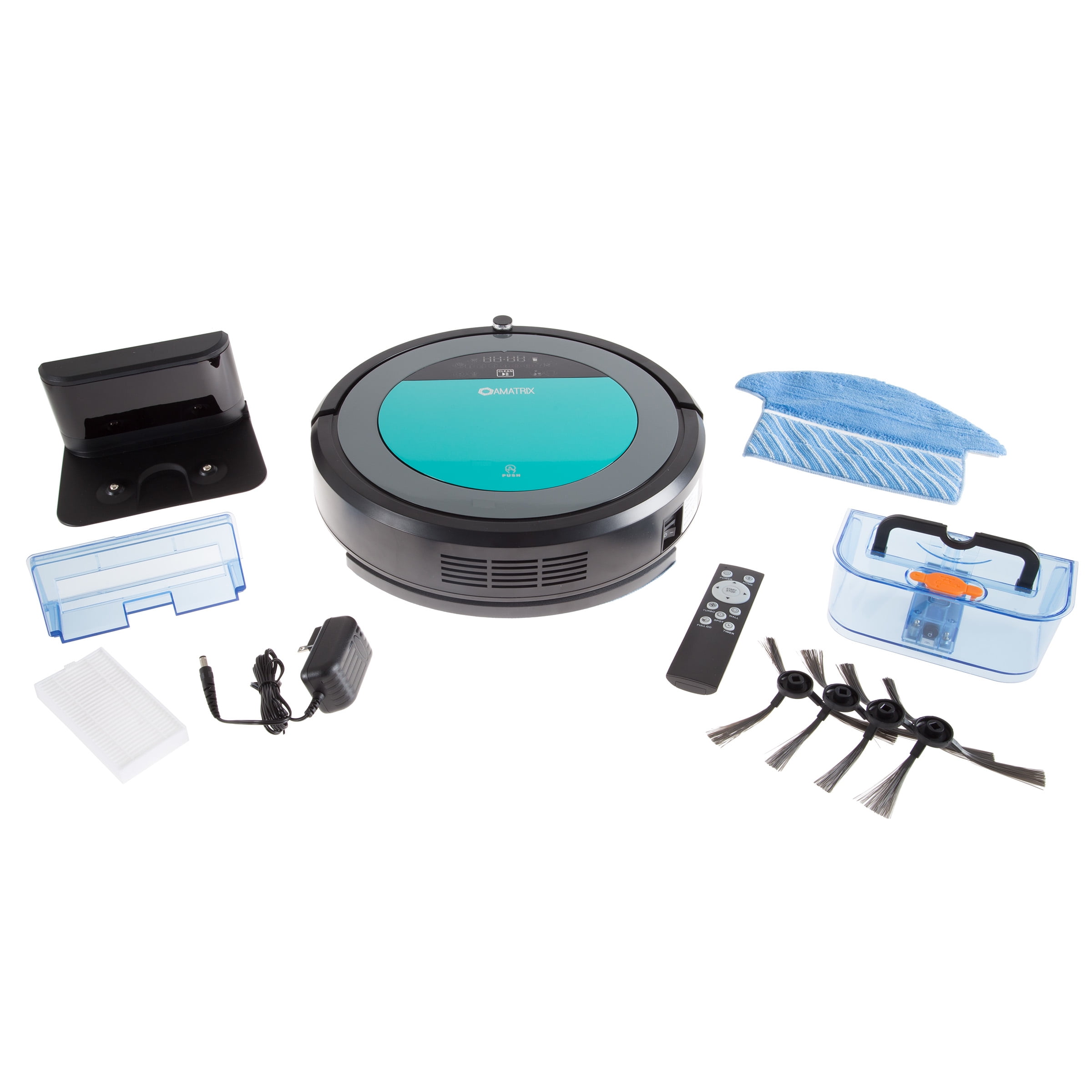 Amatrix V600 Robotic Vacuum and Mop Programmable Cleaner Carpets Wood