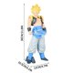 thumbnail image 3 of Dragon Ball Bandai Spirits Figure - Super Saiyan Gogeta and Super Saiyan Blue Gogeta, 12" Dragon Ball Evolve 5 Collab Action Figure, Multi Gesture - B, 3 of 4