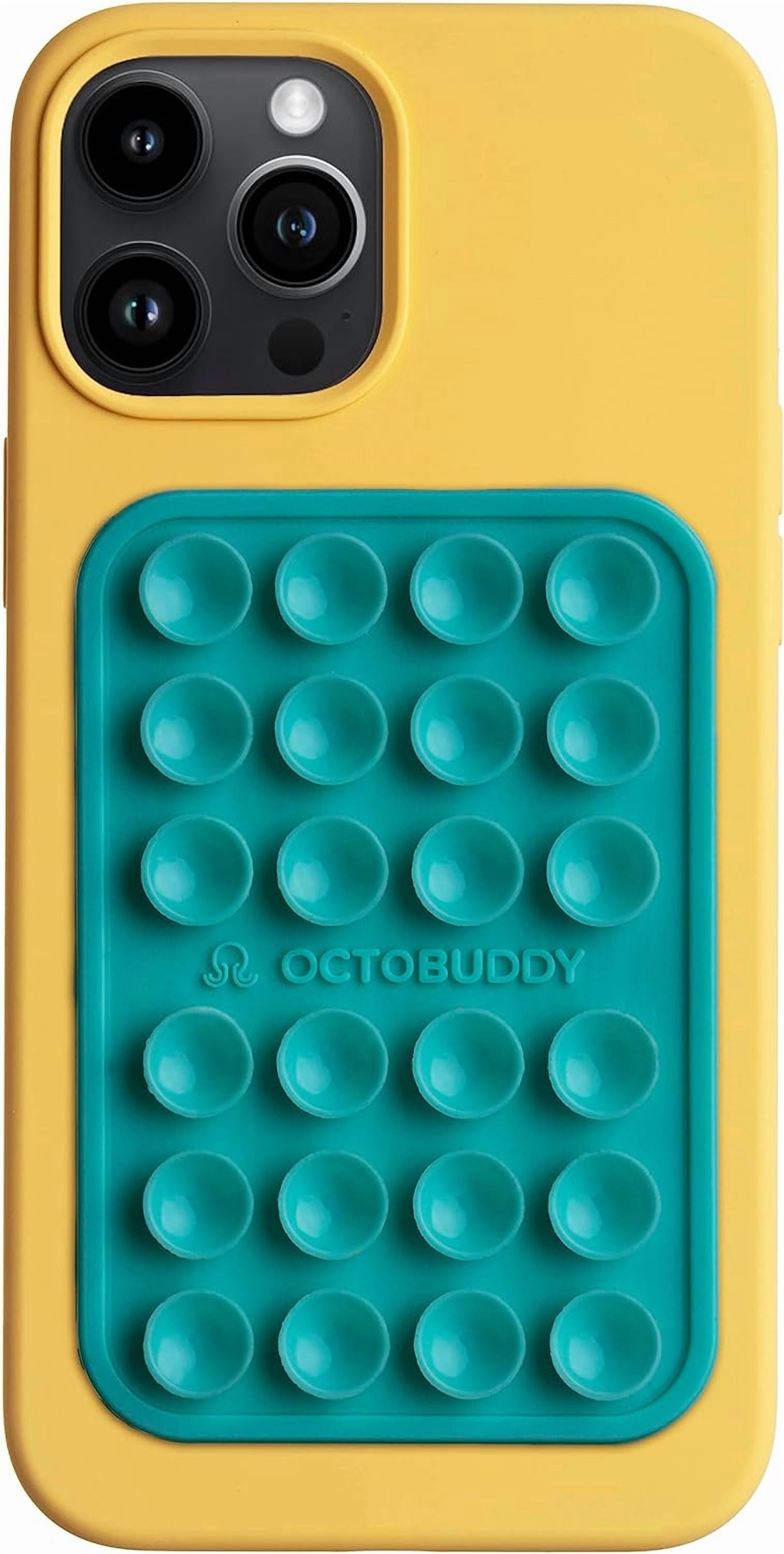 LXYWXS-Classic MAX - Silicone Suction Phone Case Adhesive Mount - Hands-Free, Strong Grip Holder for Selfies and Videos - iPhone and Android Compatible - 2.6″ x 3.9″, Turquoise