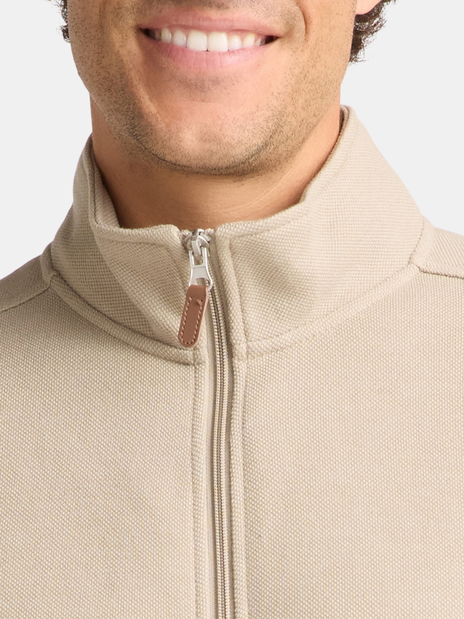 George Men's and Big Men's Full Zip Knit Jacket, Size XS-3XL