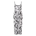 thumbnail image 4 of Gibobby Monos de Moda Ropa de mujer Primavera y verano Wacky Street Hipsters Estampado de tirantes Pantalones de pierna recta(Beige， XL), 4 of 5