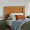 thumbnail image 5 of AFI Charlotte Twin-XL Wood Low Profile Platform Bed with Matching Footboard, Light Toffee, 5 of 12