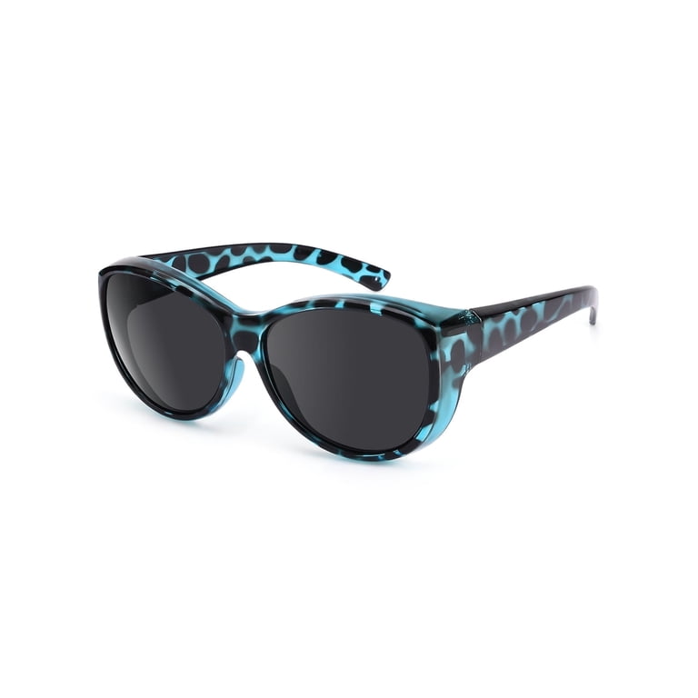 TINHAO Fit Over Cat Eye Polarized Sunglasses, Green photo 1