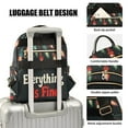 thumbnail image 3 of FORMRS Mini Backpack Purse for Women Travel Daypack Casual Shoulder Bag, Black Christmas Light, 3 of 7