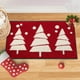 thumbnail image 1 of Alfombra de Entrada Roja de Imitación Navideña, Alfombra de Árbol de Navidad, Alfombra Antideslizante para Baño, Alfombra para Puerta de Entrada, Alfombra para Sala de Estar, Tamaño 15,7 X 23,6 Pulga, 1 of 6