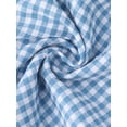 thumbnail image 6 of DARING DIVA Women's Gingham Buttons Comfy Breathable Beach Casual Shorts Medium Blue, 6 of 6