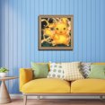 thumbnail image 3 of Sz1657 Resina La Serie Dibujos Animados Pikachu Con Diamantes Completos 30*30CM, 3 of 9