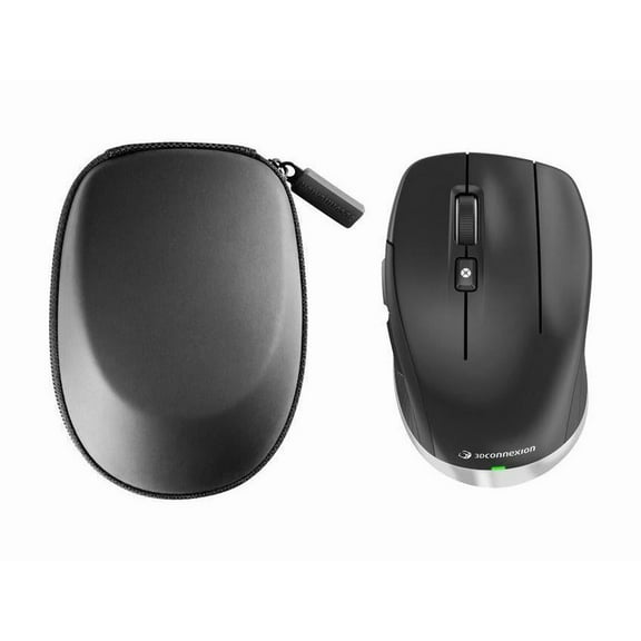 3Dconnexion CadMouse Compact - Mouse - ergonomic - optical - 7 buttons - wireless, wired - USB, Bluetooth, 2.4 GHz