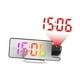 thumbnail image 5 of Reloj despertador con proyección, reloj digital, temperatura, espejo, día, fecha, luz nocturna LED Multi, 5 of 9