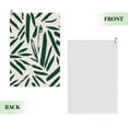 thumbnail image 2 of Logiee Palm Branch With Leaves Print Golf Towels,16" x 24" Portable Golf Towel for Golf Bag with Carabiner Clip to Quickly Remove Sand,Mud and Sweat, 2 of 8