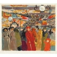 thumbnail image 2 of Alexandre Lunois 16x15 Black Ornate Wood Framed Double Matted Museum Art Print Titled - The Fancy Goods Store (1902), 2 of 5