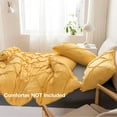 thumbnail image 2 of UlikTree Solid Duvet Cover - Soft Floral Pinch Comforter Covers with 2 Shams for All Seasons, 2 of 7