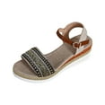 thumbnail image 2 of Maoxin Women's Sandals Fashion Casual Summer New Style Fish Mouth Wedge Heel Thick Bottom Sandals Ladies Sandals Black 40, 2 of 8