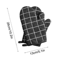 thumbnail image 3 of Heat Resistant Oven Gloves 2 Pack | Thickened Cotton Mitts for Kitchen, Microwave, Baking, Cooking | Slip-Resistant, Double Layer, Hanging Design | 13x26cm Durable Insulated Hand Protection, 3 of 5
