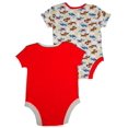 thumbnail image 3 of Happi by Dena Baby Boys Newborn Short Sleeve Bodysuit 2 Piece Set 34824-0-3Months (RED-GREY), 3 of 6