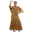 thumbnail image 2 of Kente Long Smocked Fish Tail Dress, 2 of 7