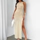 thumbnail image 3 of Vestido ajustado largo para mujer Vestido elegante hasta el tobillo Vestido ajustado Ropa de playa de color sólido FLhrweasw Nuevo, 3 of 7