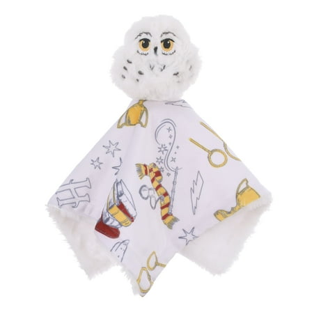 Warner Brothers Harry Potter Hedwig White Security Baby Blanket