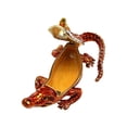 thumbnail image 3 of Crocodiles Shaped Jewelry Box With Secure Lock Portable Storage for Earrings Necklaces Rings Alloy Craftsmanship, 3 of 8