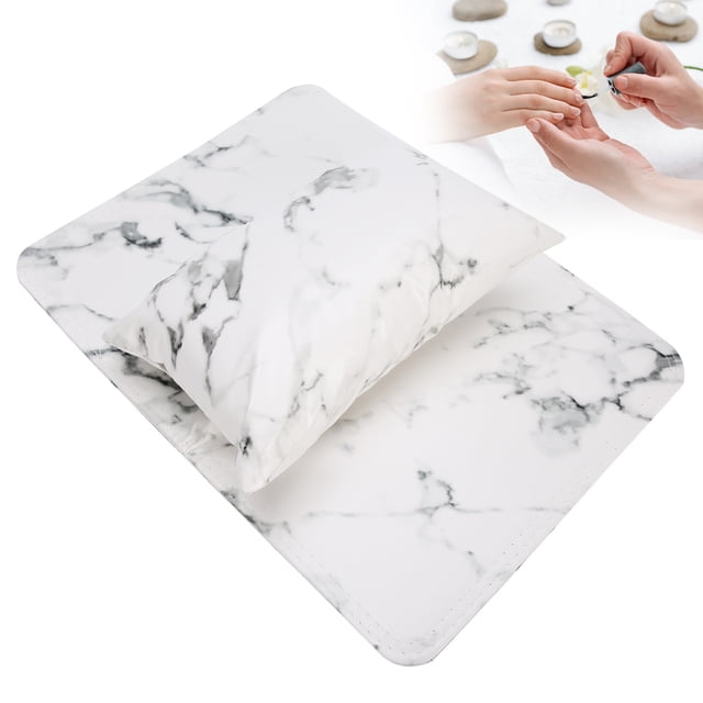 Mesa de Arte de Umas Con Lana Ecológica y Almohada de Mano de Manual de Unas para Salón de Belleza en el HOGAR