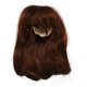 thumbnail image 1 of Perruque de poupée articulée à l'échelle 1/6 avec frange, perruque de cheveux en soie haute température pour poupée de 15,5 à 17 cm, brun foncé, 1 of 4