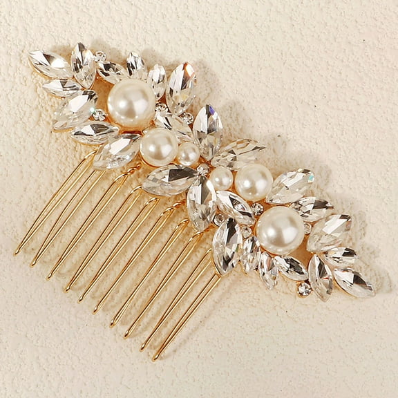 FOMIYES Secure Stylish Rhinestone Hair Comb for Weddings and Everyday Updos