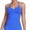 #0167-Blue, variant on Womens Halter Tank Tops Longline Strappy Top with Built-in Bra V Neck Backless Gym Workout Camis with Adjustable Strap
