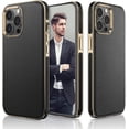 thumbnail image 1 of Funda Para iPhone Tipo Piel Leather Case Protector, 1 of 5