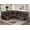 Brown, variant on 6 Seater Reclining Sofa,recliner with Center Armrest, USB, Phone Holder & Storage, Perfect for Home Cinema, Modern Couch (Fabric, Blue)