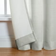 thumbnail image 5 of Mainstays Como Textured Light Filtering Indoor Curtain Panel Pair, Set of 2, 37” W x 84”L, Gray, 5 of 5