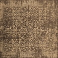 thumbnail image 1 of Ahgly Company Indoor Square Oriental Brown Industrial Area Rugs, 4' Square, 1 of 4