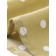 thumbnail image 5 of INSPIRAR CHIC Blusa de media manga con cuello fruncido y puntos de lunares para mujeres, color amarillo polvo, talla S, 5 of 6