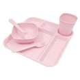 thumbnail image 2 of Mainstays 24 Piece Plastic Dinnerware Set for Kids with Trays, Bowls, Plates, Tumblers & Cutlerys, Multi-color, 2 of 5