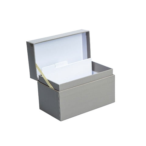 Darice Recipe Box Grey Walmart Com Walmart Com