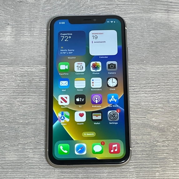 Pre-Owned Apple iPhone 11 A2111 128 GB Smartphone, 6.1" LCD HD 1792 x 828, 4 GB RAM, iOS 13, 4G, White