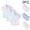 White, variant on HAOTAGS 3PC Boys Button-Up Shirts Size 8,British Short - sleeve School Uniform Causal Shirts Sets White 8-9