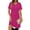 Purple Red, variant on MOSHU V Neck Dresses for Women Side Split Short Sleeve Dresses Casual Summer Dress with Pockets